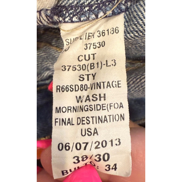 Polo Ralph Lauren Jeans Mens 38x30 Medium 867 Classic Blue Wash Denim Pants - Picture 8 of 8